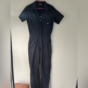 Dickies Black Short-Sleeve Jumpsuit
